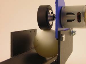 Prototype Single Motor Pitching Arm and Loaded Ping Pong Ball.jpg